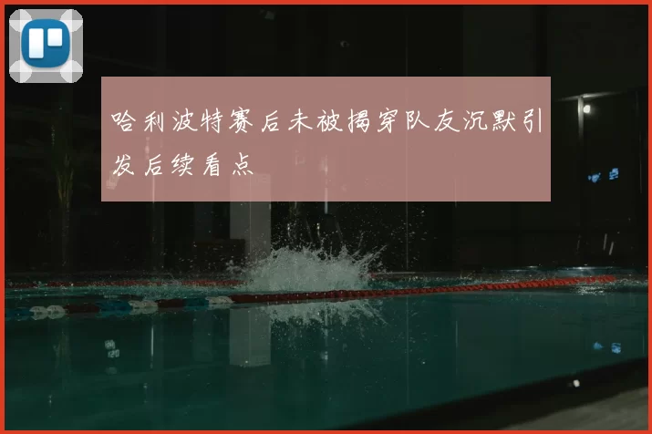 哈利波特赛后未被揭穿队友沉默引发后续看点